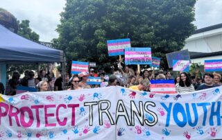 Protect trans youth protest in Cairns