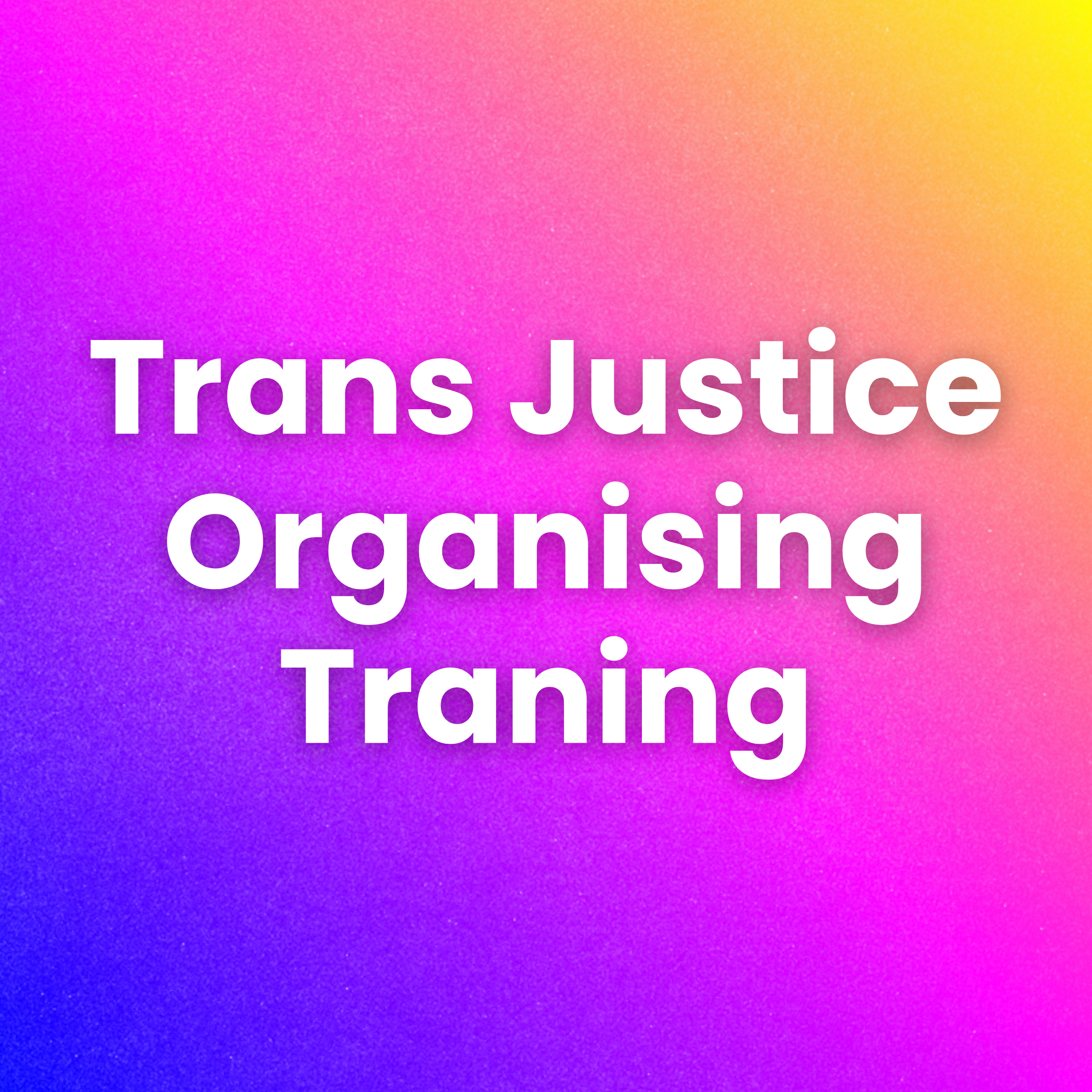organising training
